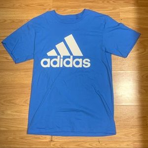 Mens Baby Blue Adidas T-Shirt M